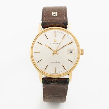 Certina, certificate, wristwatch, 35 mm.