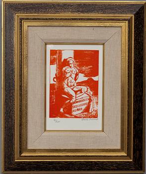 ÉMILE BERNARD, etsning numr. 23/200 tryckt signatur. Posthumt tryck.