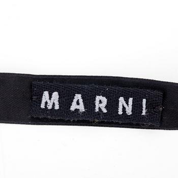 MARNI, a metal and silk necklace.