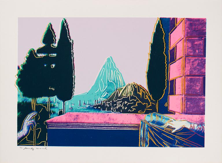 Andy Warhol, "Leonardo da Vinci, The annunciation", ur: "Details of renaissance paintings".