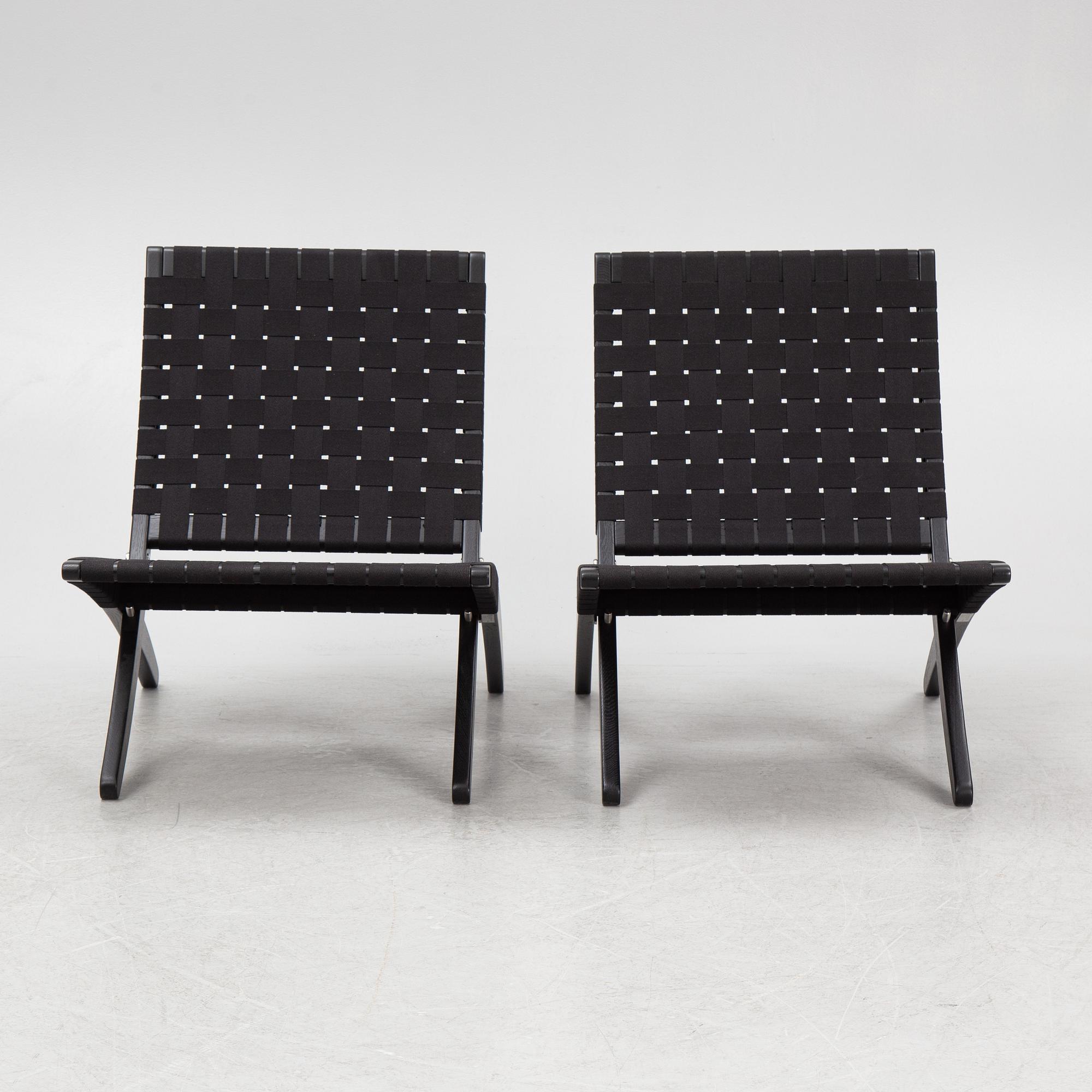 Morten Gøttler, fåtöljer, ett par, Cuba Chair, Carl Hansen, Danmark.