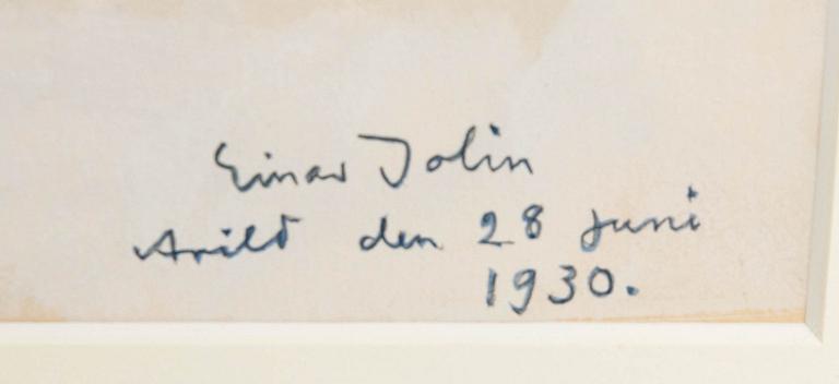 Einar Jolin, Arilds hamn med ekor.