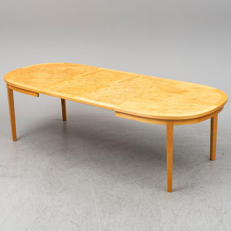 MATBORD samt 6 st STOLAR, björk, 1900-talets andra hälft.