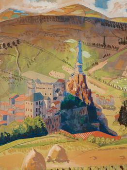 Isaac Grünewald, "Le Puy, Madonna on the mountain".