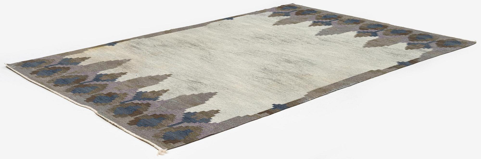 Judith Johansson, a carpet, 'Norrviken', rölakan, c. 283 x 190 cm, signed JJ.