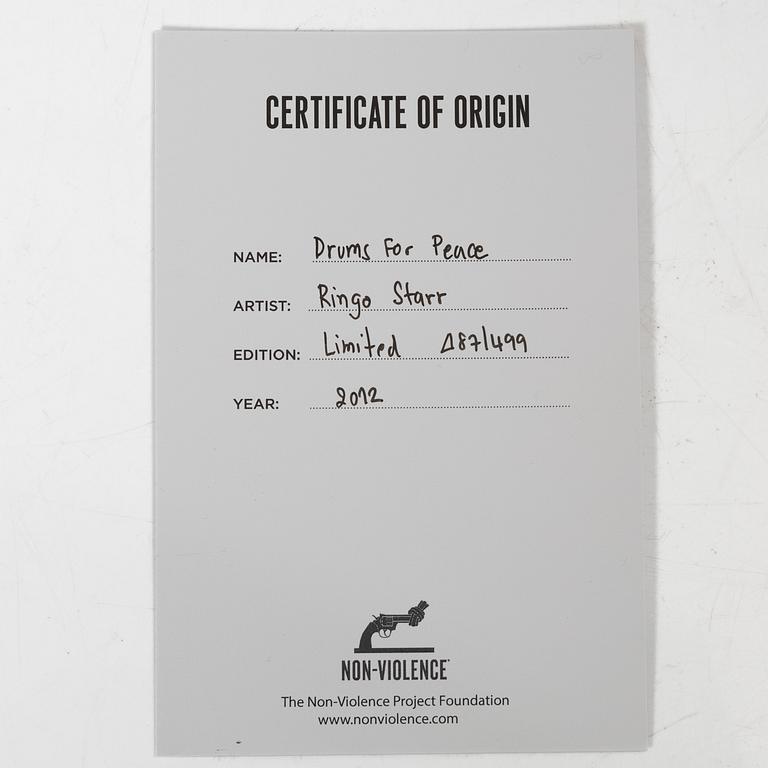 Non-Violence Art Project & Ringo Starr, 'Drums for Peace'.