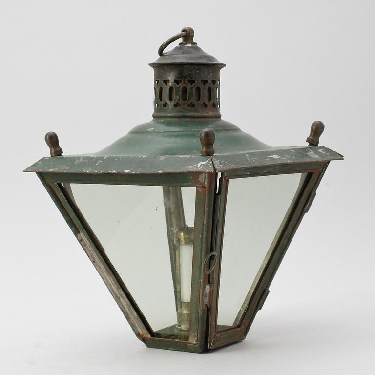 LYKTA, bemålad plåt, 1800-tal.