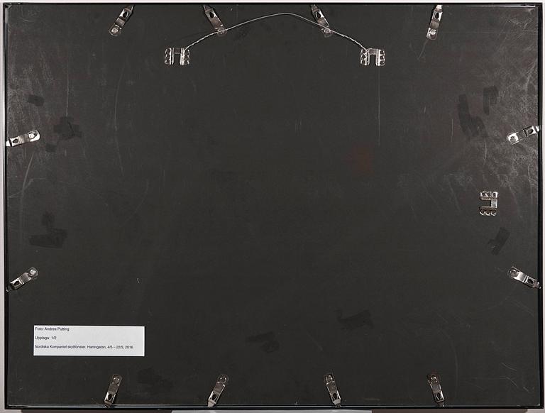 ANDRES PUTTING, pigment print "Loreen". Signed by Loreen and numbered 1/2.