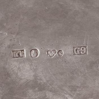 KAFFEKANNA, silver, trol Åke Stavenow, Stockholm, 1956. Vikt ca 500 g.