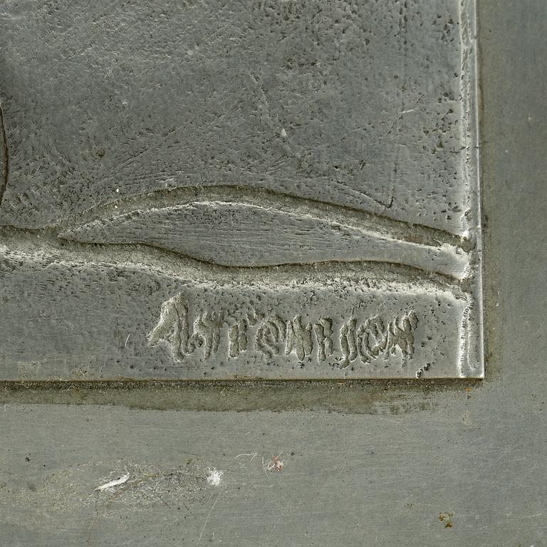 SKRIN, tenn, Oscar Anthonsson, Athena Ystad, 1937.
