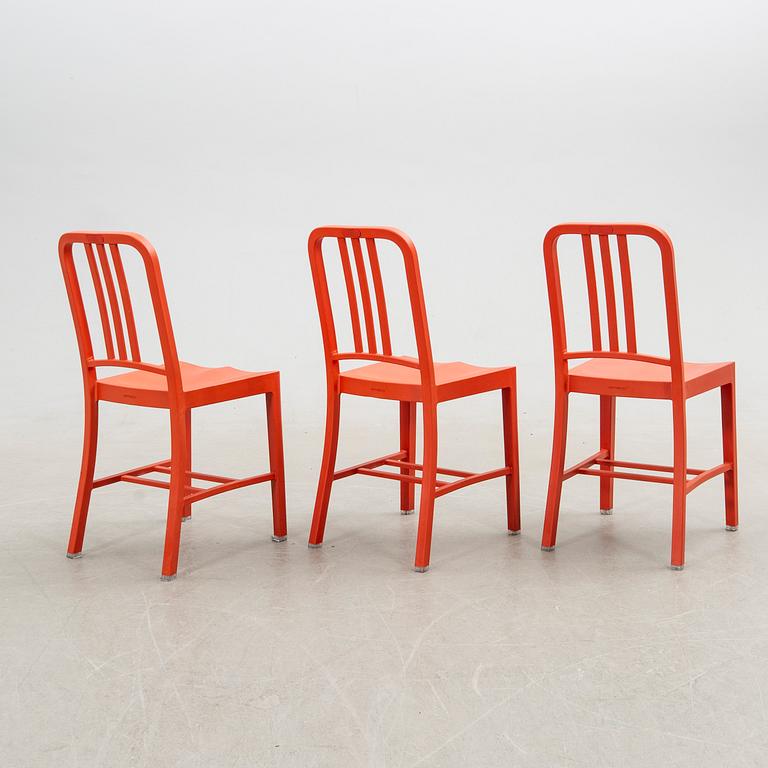 Stolar, 6 st "111 Navy Chair", Emeco & Coca-Cola. USA 2000-tal.