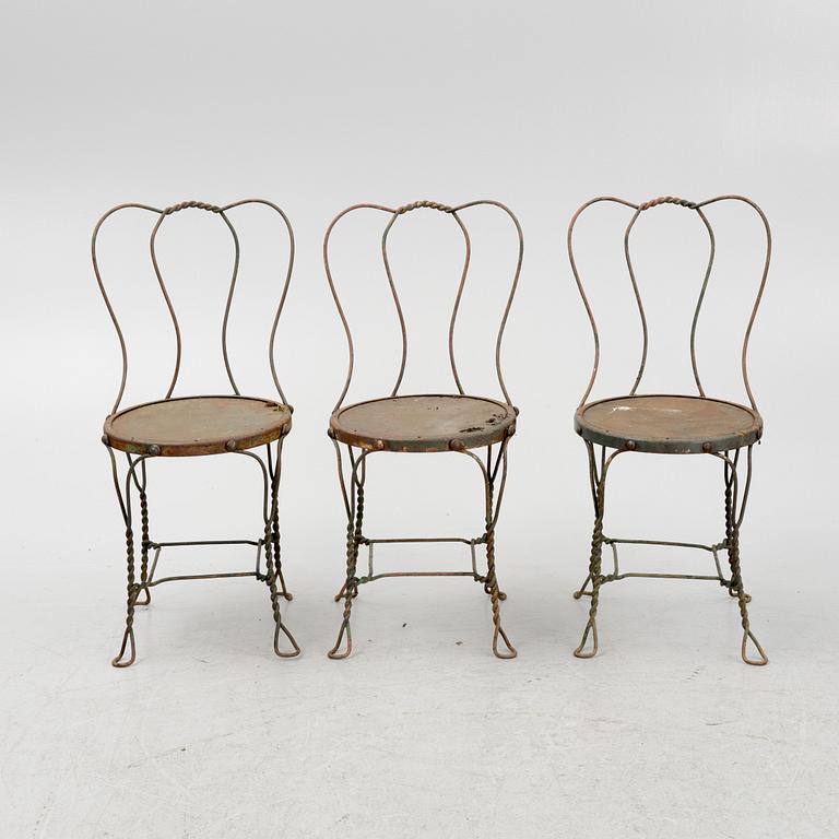 A set of garden furniture, four parts, first part 20th century.