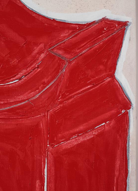 Torsten Andersson, 'Monument med droppe av blått blod. Den kreativa människans blod II'.