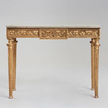 KONSOLBORD, gustavianskt stockholmsarbete, 1700-talets slut.