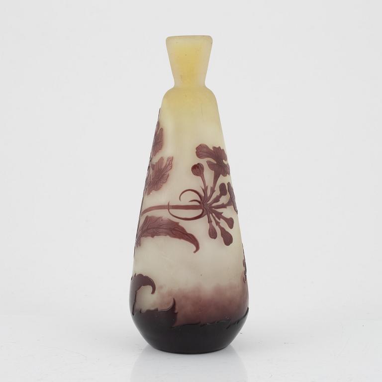 Emile Gallé, a cameo glass vase, Nancy France, Art Nouveau.