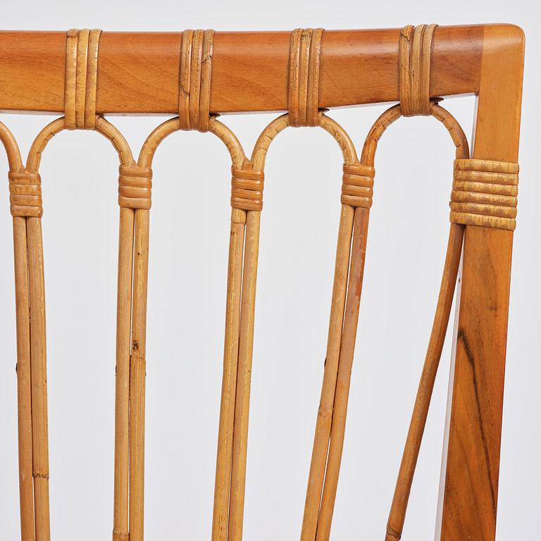 Josef Frank, ten dining chairs, model B 1165, Svenskt Tenn, before 1985.