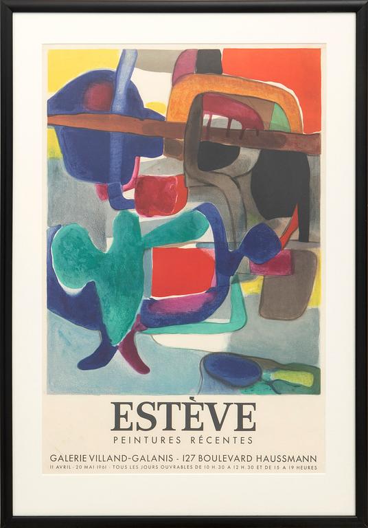 Maurice Estève, "Estève peitures récents..." 1961.