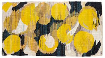 269. Barbro Sprinchorn, a textile, 'Tamburin', tapestry variant, c. 55 x 29 cm, signed S.