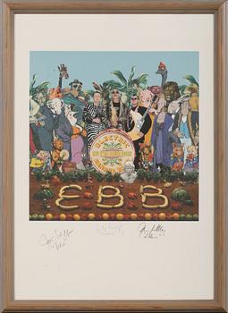 AUTOGRAFER, 3 st, Electric Banana Band, på tryck, sent 1900/tidigt 2000-tal.