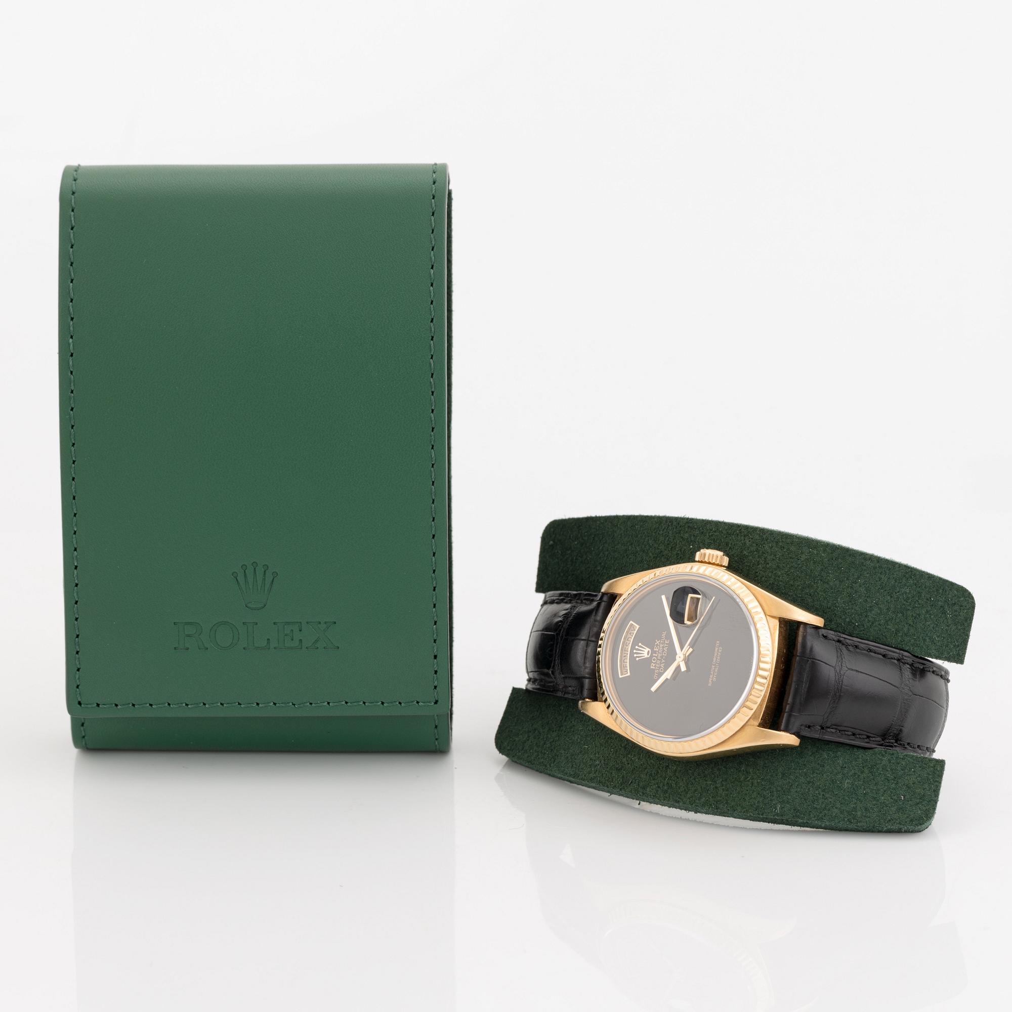 Rolex, Day-Date, "Onyx Dial", ca 1986.