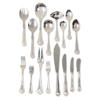 A Danish silver cutlery set, “Sachsisk”, Cohr, Swedish import mark ( 121 pieces).