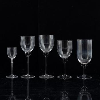 A 39-piece glass service from Rosenthal Studio Line, Germany.