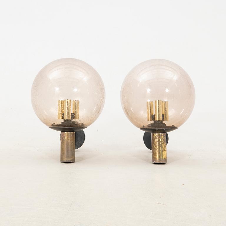 Wall lamps a pair Glashütte Limburg late 20th century.