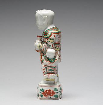 A famille verte figure, Qing dynasty, Kangxi (1662-1722).