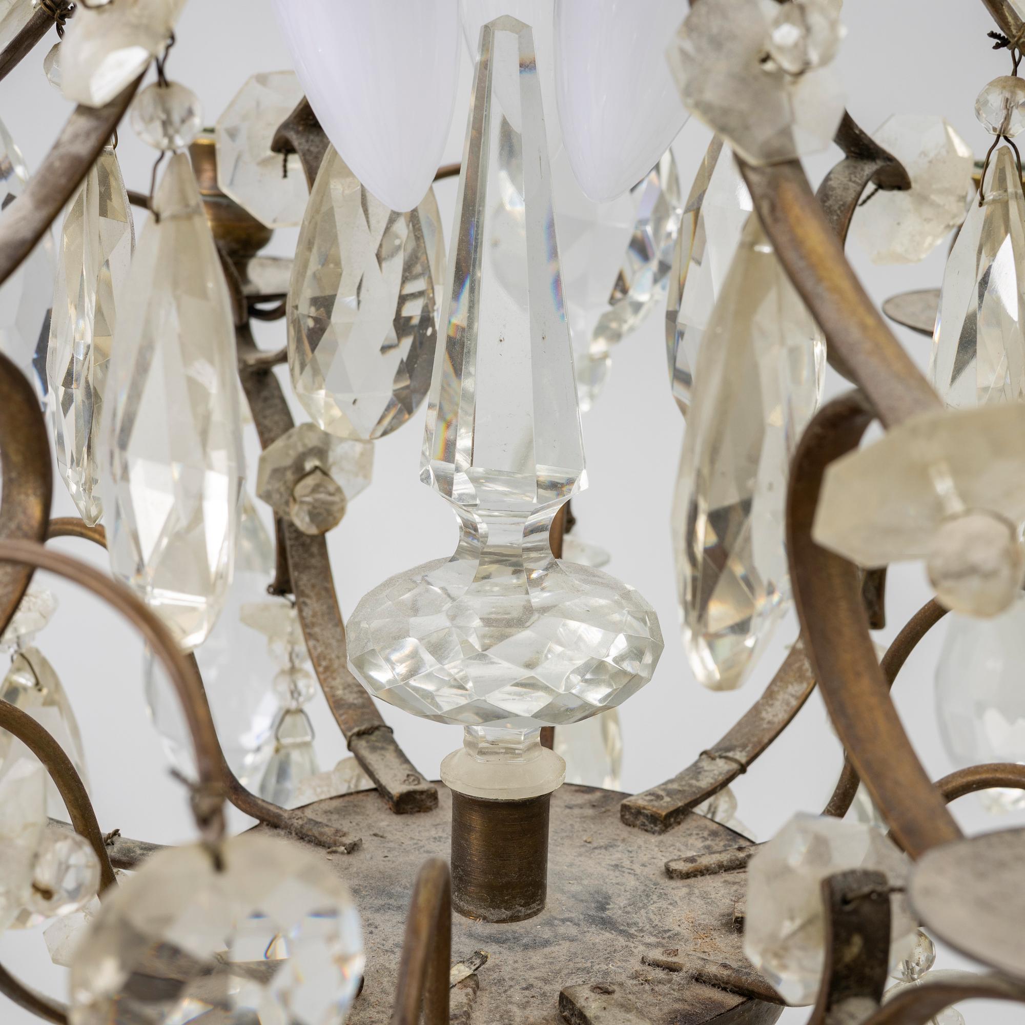Chandelier, Rococo style, mid-20th century.