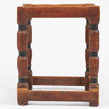 A Swedish baroque table base, circa 1700.