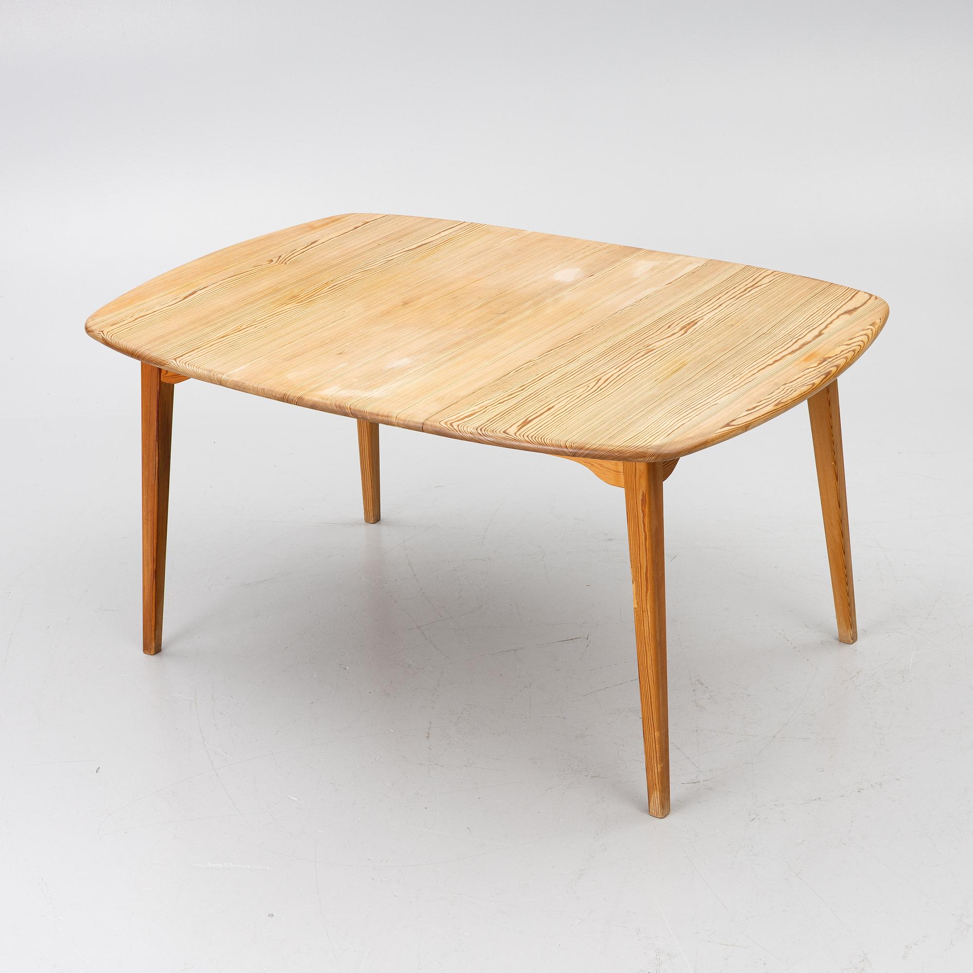 Göran Malmvall, 4 chairs and dining table, Karl Andersson & Söner and Svensk Fur.
