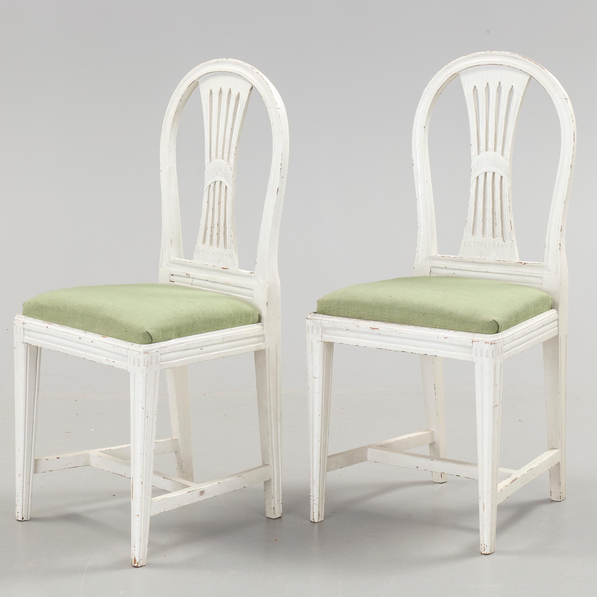 STOLAR, ett par. Gustavianska. 1800-talets början.