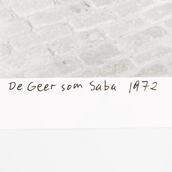 Carl Johan De Geer, "De Geer som Saba 1972".