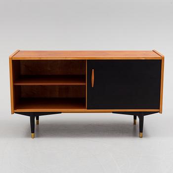 A 1950s / 60s Nils Jonsson sideboard veneered with teak model 222 from Hugo Troeds in Bjärnum.