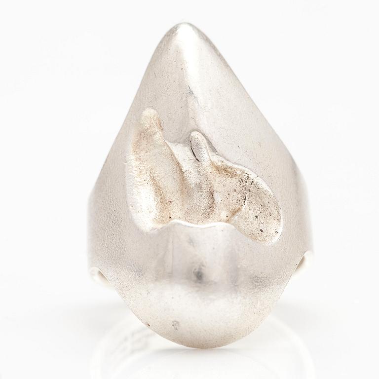 BJÖRN WECKSTRÖM, RING "Verho" och ARMBAND "Apollo", sterling silver. Lapponia 1973 och 1986.