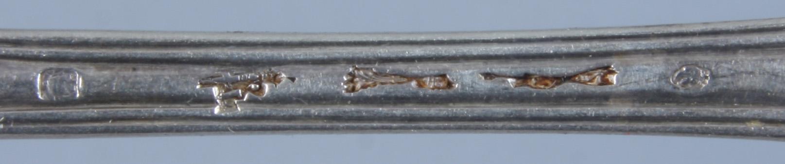 BESTICK, 38 delar, silver, Frankrike 1800/1900-tal.