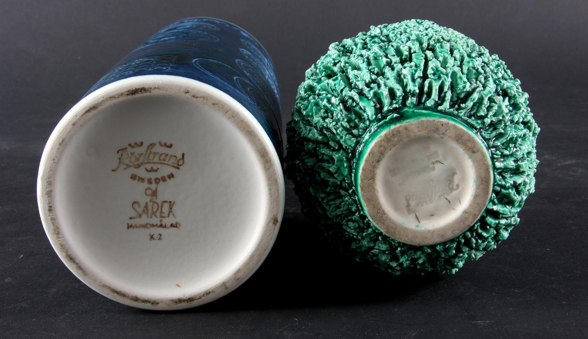 VASER, 2 st, Rörstrand. G. Nylund och "Sarek".