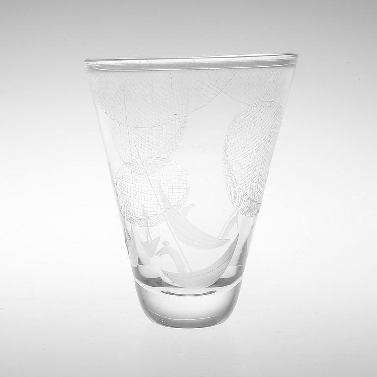 VAS, glas, Vicke Lindstrand, Kosta.