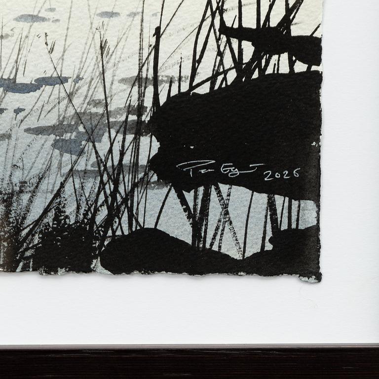 Peter Eugén, Evening twilight by the lake.