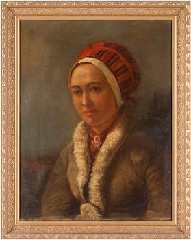 OKÄND KONSTNÄR, olja på duk, osign 1800/1900-tal.