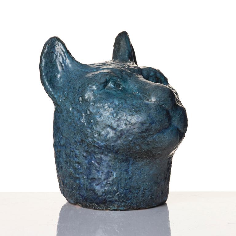 Dagmar Norell, a glazed ceramic sculpture of a feline, probably 1950s-60s.