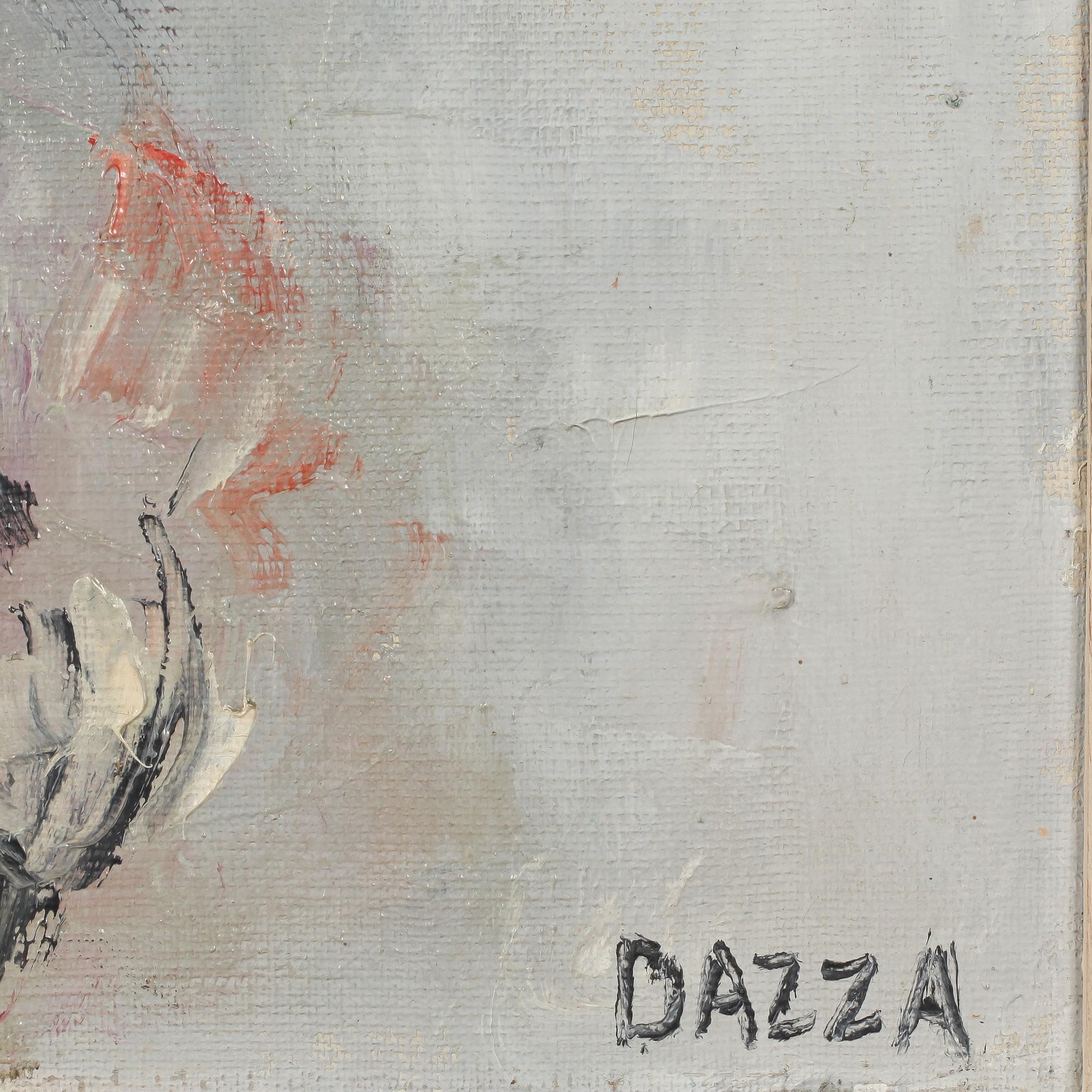 OKÄND KONSTNÄR, olja på duk,  signerad Dazza, 1900-tal.