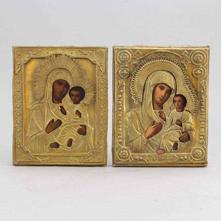 Two late 19th century Russian icons.