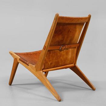 FÅTÖLJ. "Vilstol/Jaktstol 204". Östen Kristiansson, Vittsjö Möbelfabrik, 1900-talets andra hälft.