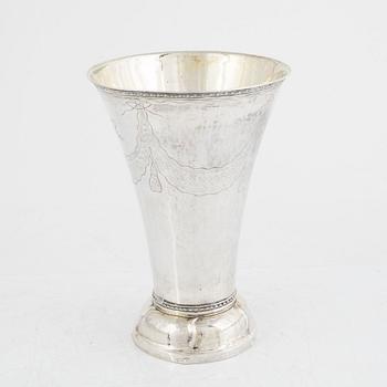 Johan Stras, a silver beaker, Stockholm, 1794.