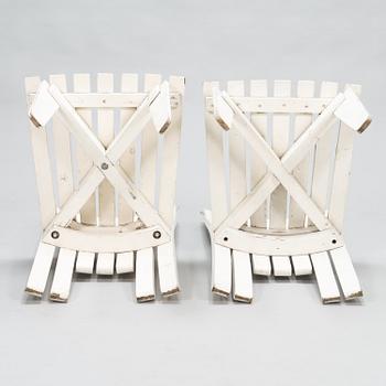 Alvar Aalto, A five-piece 1960'/1970's 'Aurinko' (Sun-series), garden furniture set for Artek.