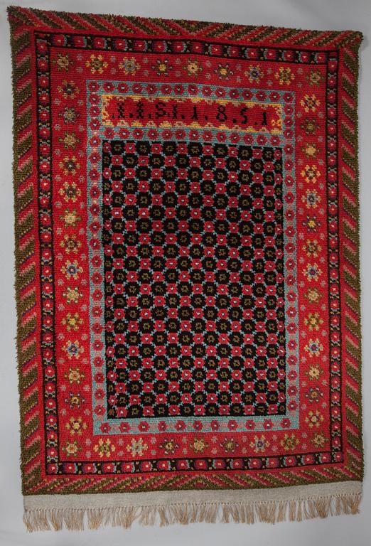 RYA, bär monogram och datering 1851, Finland. 1900-tal. Ca 193x140 cm.