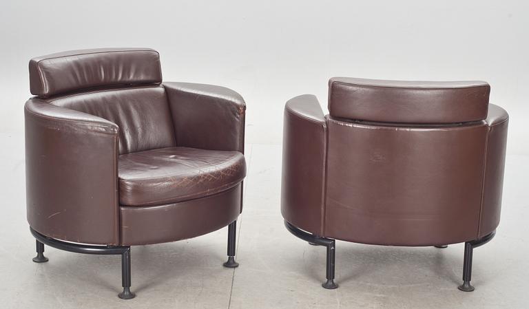 FÅTÖLJER, ett par, Karl-Erik Ekselius, JOC, Vetlanda, 1900-talets andra hälft.