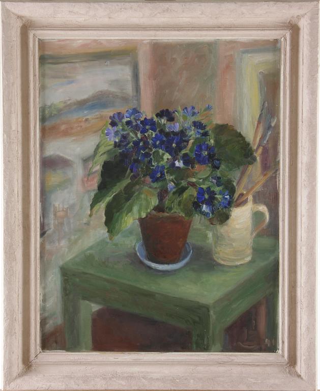 OKÄND KONSTNÄR, olja på duk, monogramsign o dat 41.