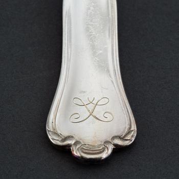 A silver cutlery, CG Hallberg, 'Kungsholm'. (109 pc).